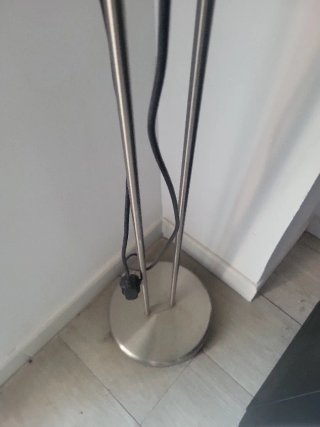 Lámpara de pie regulable 2 luces