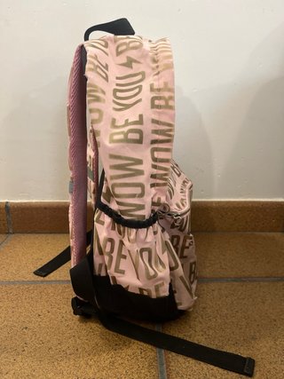Mochila escolar rosa