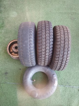 4 Ruedas Carretilla 260x85 (Neumático y Cámara)