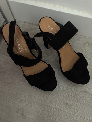 Sandalias tacón Marypaz negras talla 37