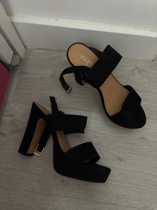 Sandalias tacón Marypaz negras talla 37
