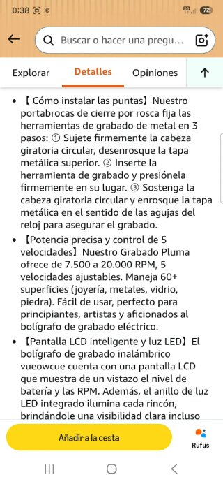 Bolígrafo de Grabado PMEORLM nuevo precintad