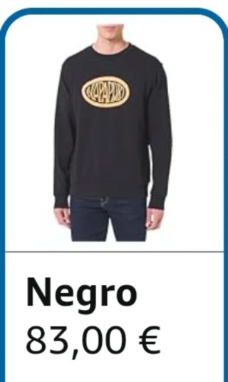Sudadera Napapijri Negra Logo Ovalado