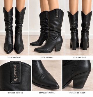 Botas de piel Mustang Talla 38