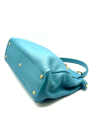 Bolso Fendi Peekaboo Azul y Dorado