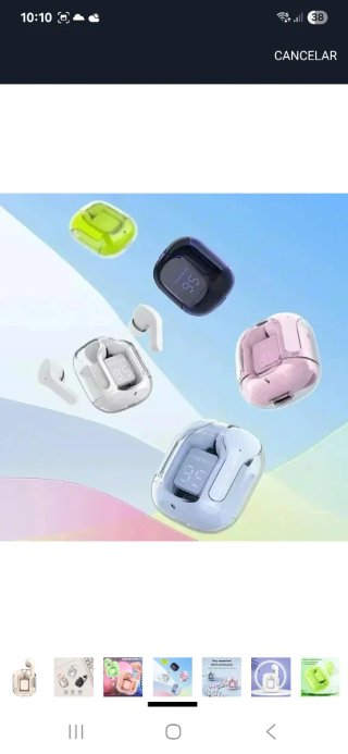 Auriculares Inalámbricos Bluetooth Beige/Blanco nu