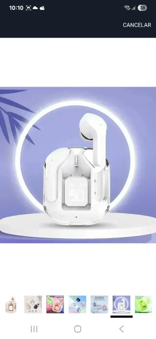 Auriculares Inalámbricos Bluetooth Beige/Blanco nu