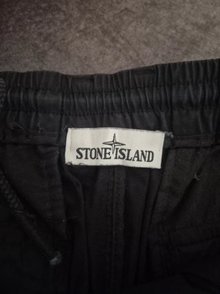 Stone Island Pantalones Cortos Cargo Negros