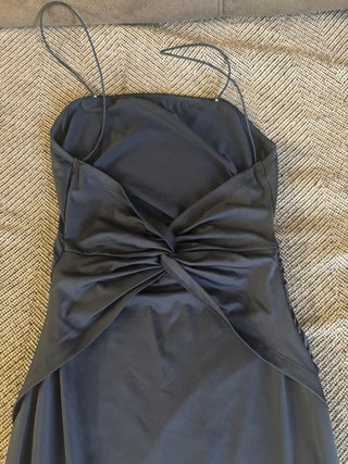 Vestido largo azul marino