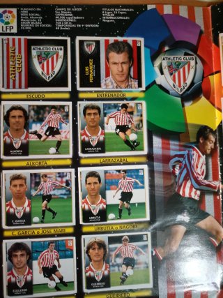 Álbum Cromos Liga 98/99 ediciones este, Incompleto