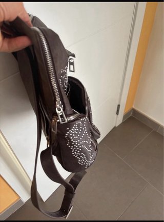 Mochila Desigual Marrón con Tachuelas