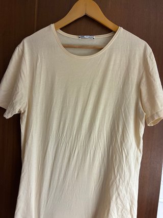 Camiseta Zara Hombre Amarilla