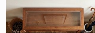 Mesa consola y espejo de madera