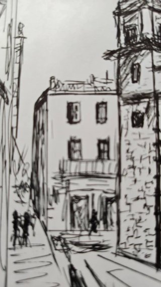 Dibujo original "San Agustín de Cádiz"