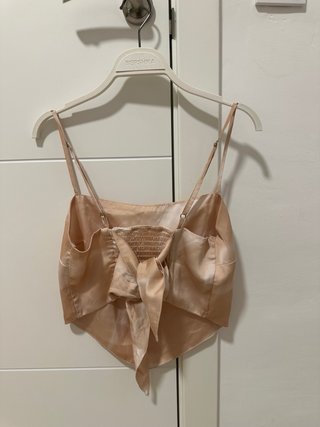 Top lencero satinado