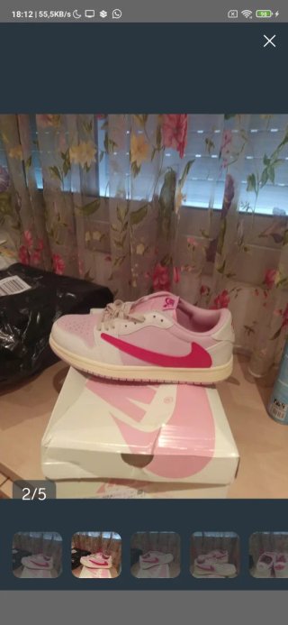 Nike Air Jordan 1 Low Travis Scott Rosa