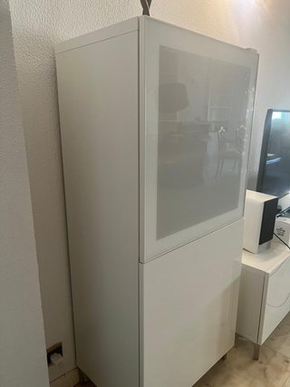 Mueble vertical IKEA blanco lacado
