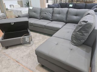 OFERTA Sofa Chaise Longue Rinconera + Puf Kisrais