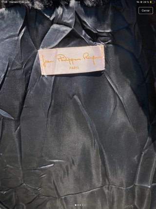 Abrigo Jean-Philippe Ricquier Paris Negro