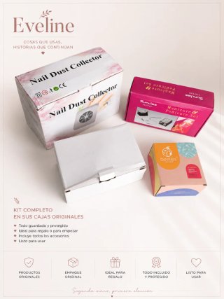 Kit uñas completo: torno, lámpara y aspirador