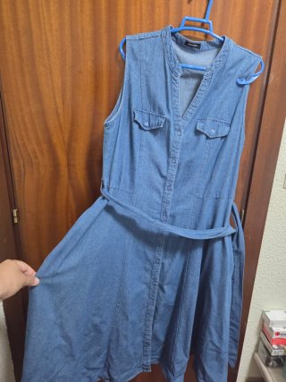Vestido vaquero sin mangas