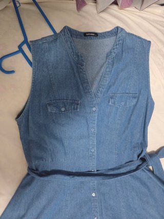 Vestido vaquero sin mangas