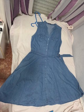 Vestido vaquero sin mangas