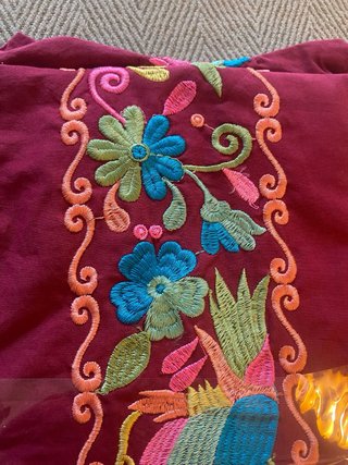 Vestido bordado estilo mexicano talla única