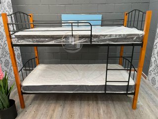 Litera Doble Cama 90cm Madera y Metal