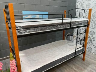 Litera Doble Cama 90cm Madera y Metal