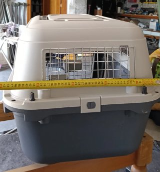 Transportín para Perro Gris y Blanco