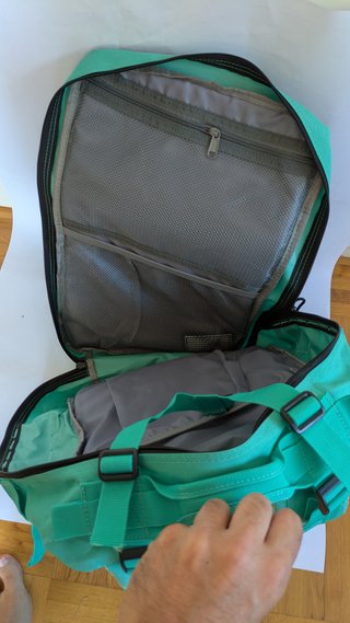 Mochila táctica turquesa 50 litros