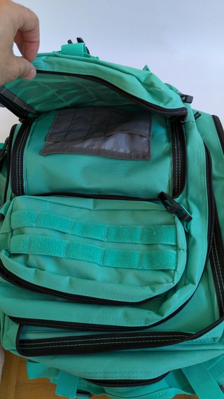 Mochila táctica turquesa 50 litros