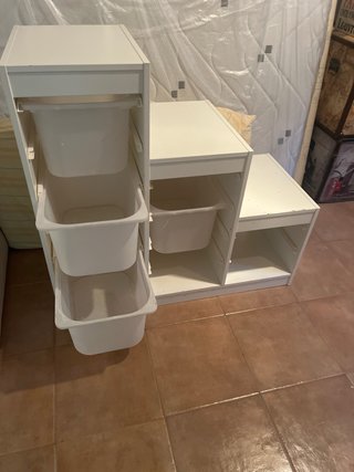 Juguetero Ikea Blanco Plástico
