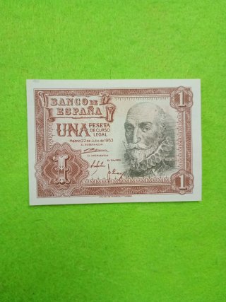 Billete 1 Peseta Banco de España