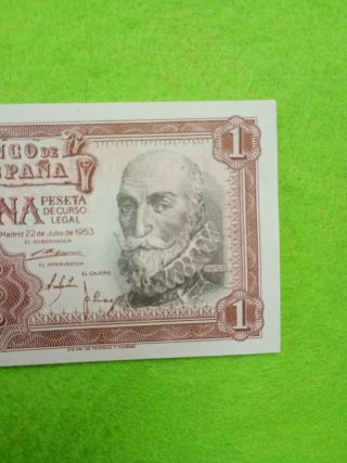 Billete 1 Peseta Banco de España