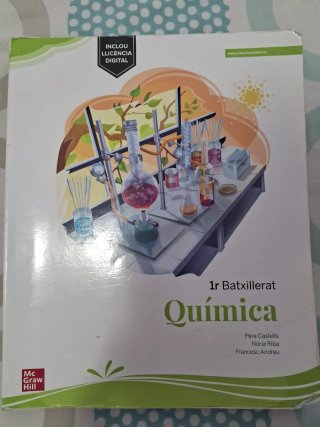 Libro de Quimica 1r de bachillerato. Buen estado