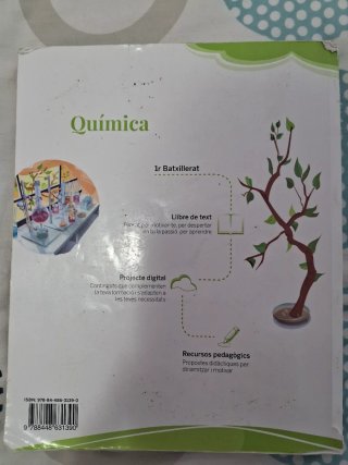 Libro de Quimica 1r de bachillerato. Buen estado