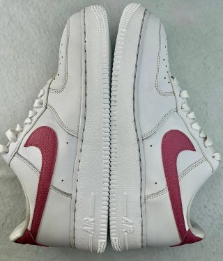 Zapatillas Nike Air Force 1 bianco e granata taglia 41