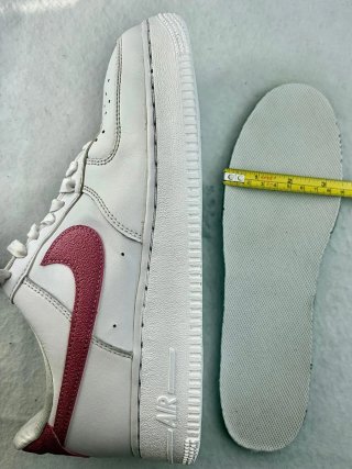 Zapatillas Nike Air Force 1 bianco e granata taglia 41