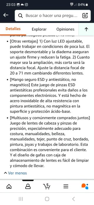 Lupa de reparación Pancellent con accesorios nuevo