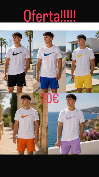 Conjunto Nike Camiseta y Pantalón Corto