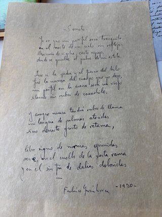 Serigrafía Soneto García Lorca 1930 y Solpor ABlaz