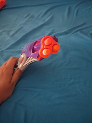 Pistola Nerf Morada y Rosa