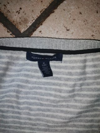 Gilet Tommy Hilfiger grigio e bianco