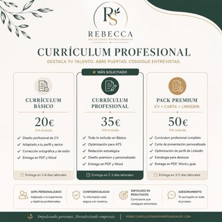 Mejora tu currículum y consigue más entrevistas.