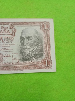 Billete 1 Peseta Banco de España 1953