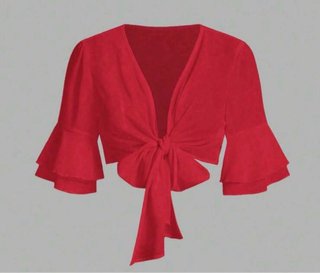 Vestido de lunares negro y rojo