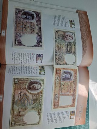 Álbum Historia de la Peseta Billetes Monedas