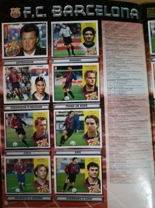 Álbum Cromos Liga ediciones este. 2002/2003
